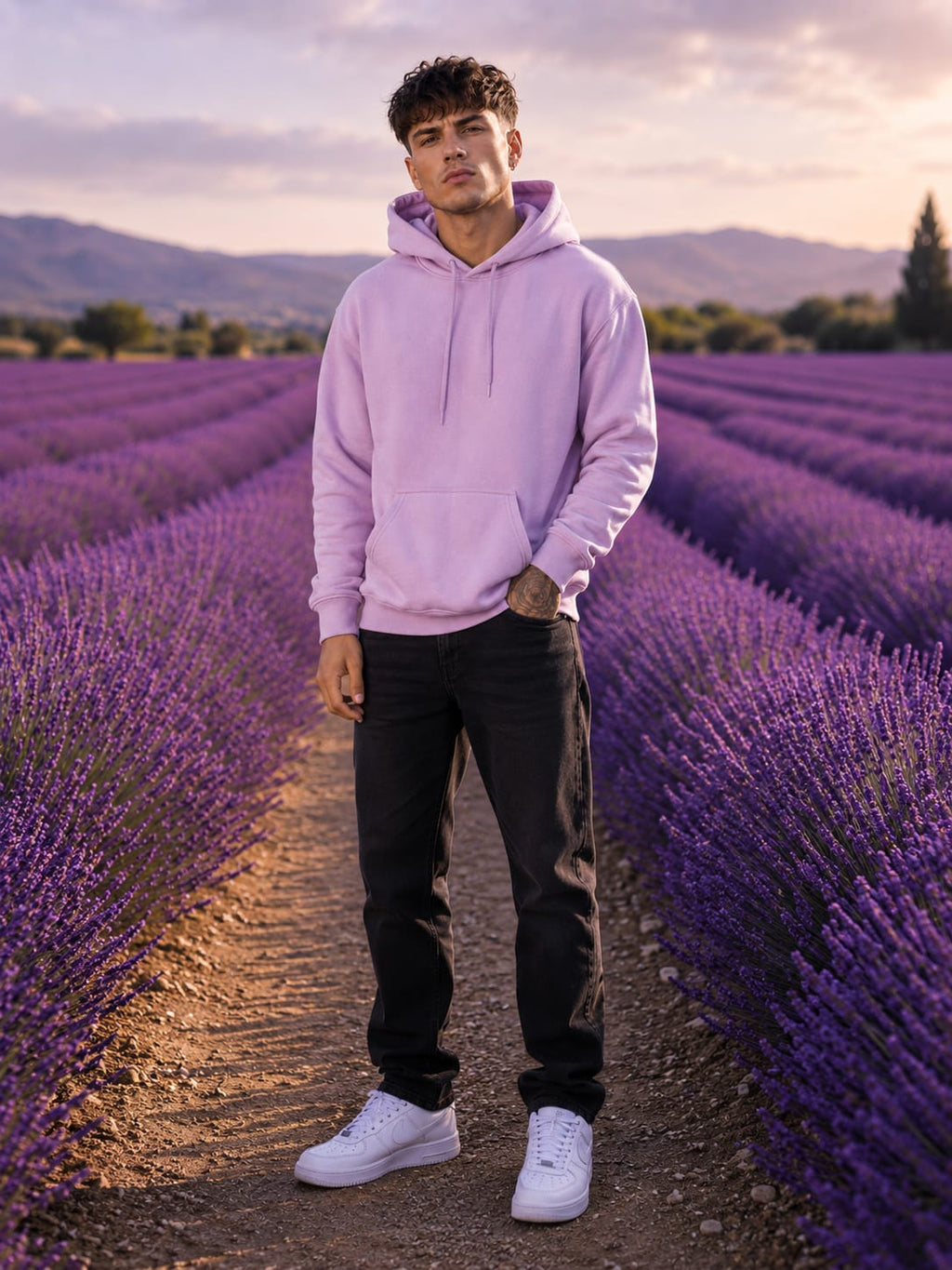 Men's Lavender Hoodies