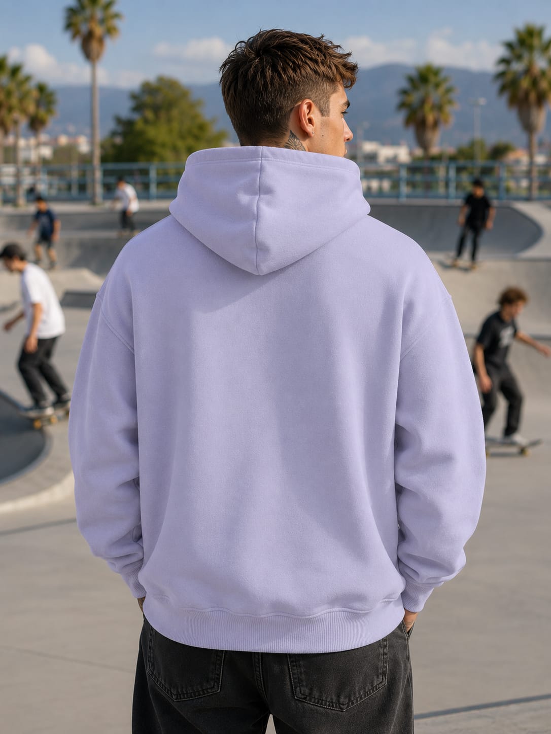 Men's Levender Oversized Hoodie