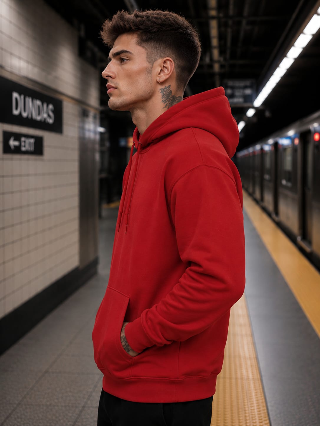 Men's Red Hoodie