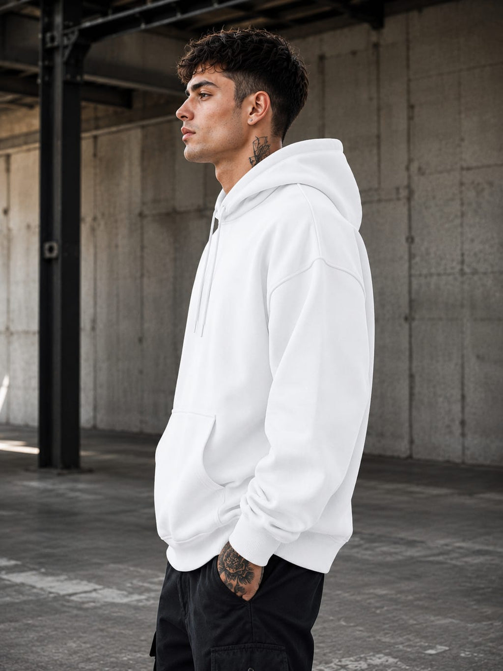 Men's Black Oversized Hoodies