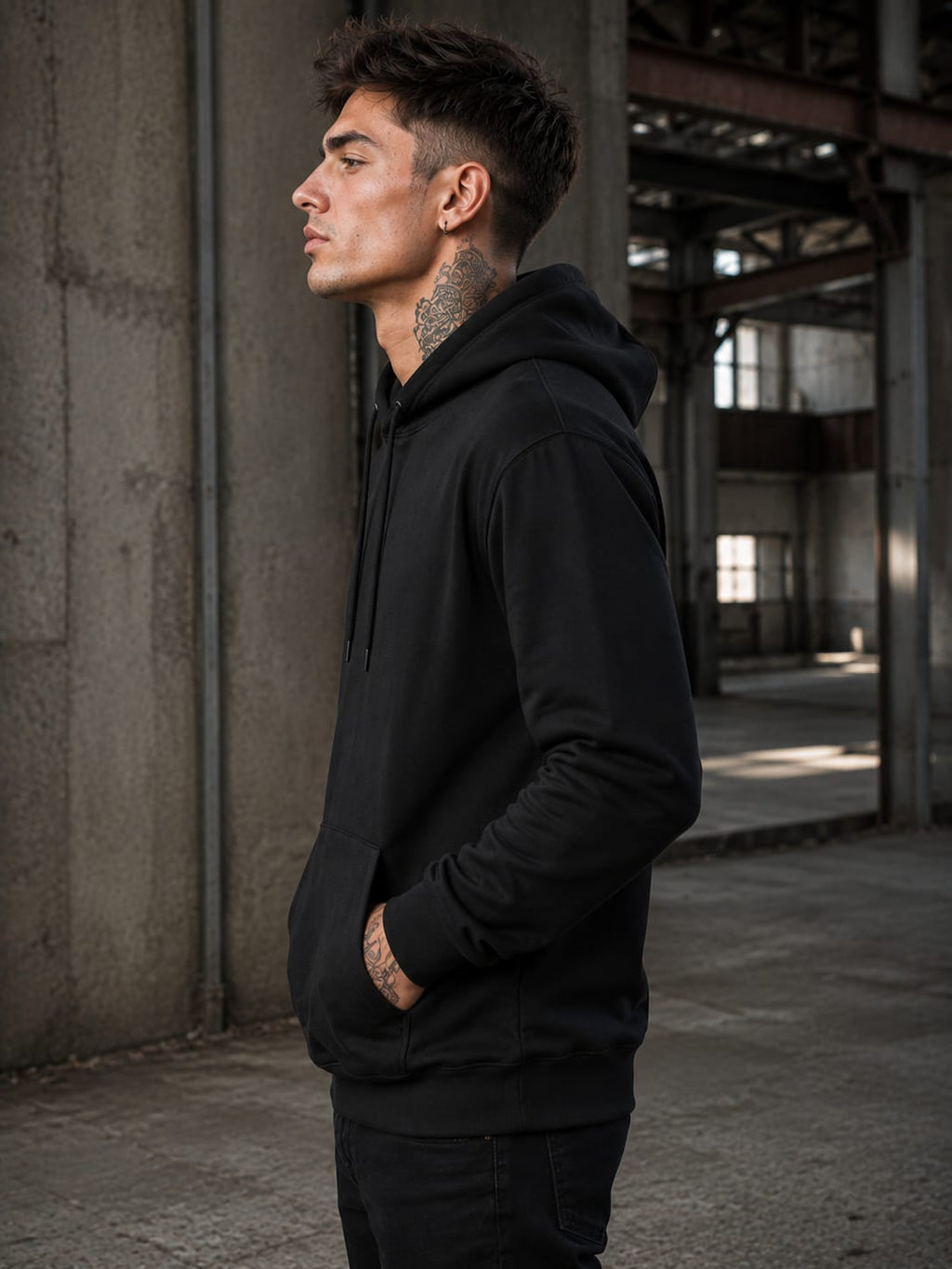 Men's Black Hoodie