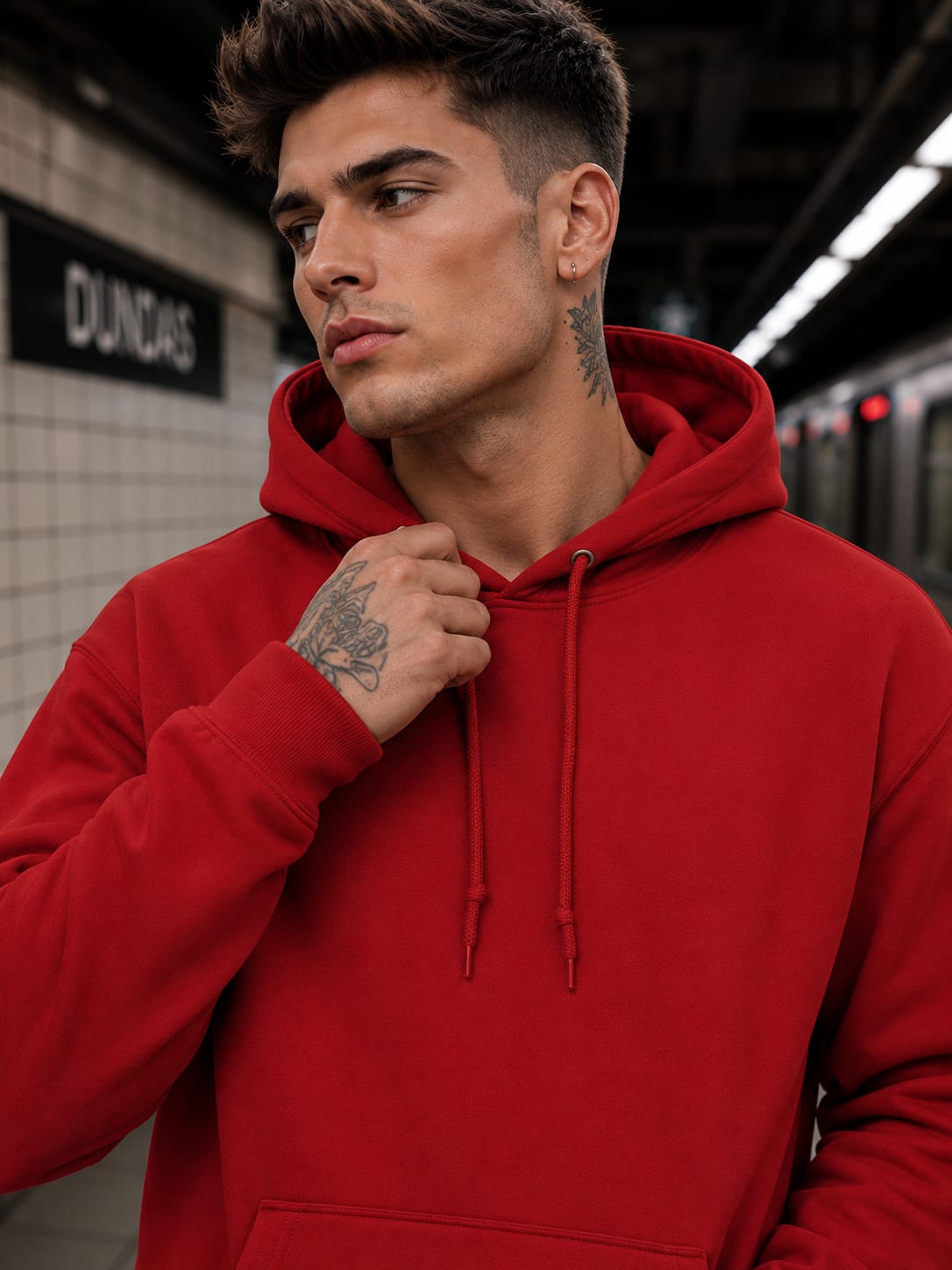Men's Red Hoodie