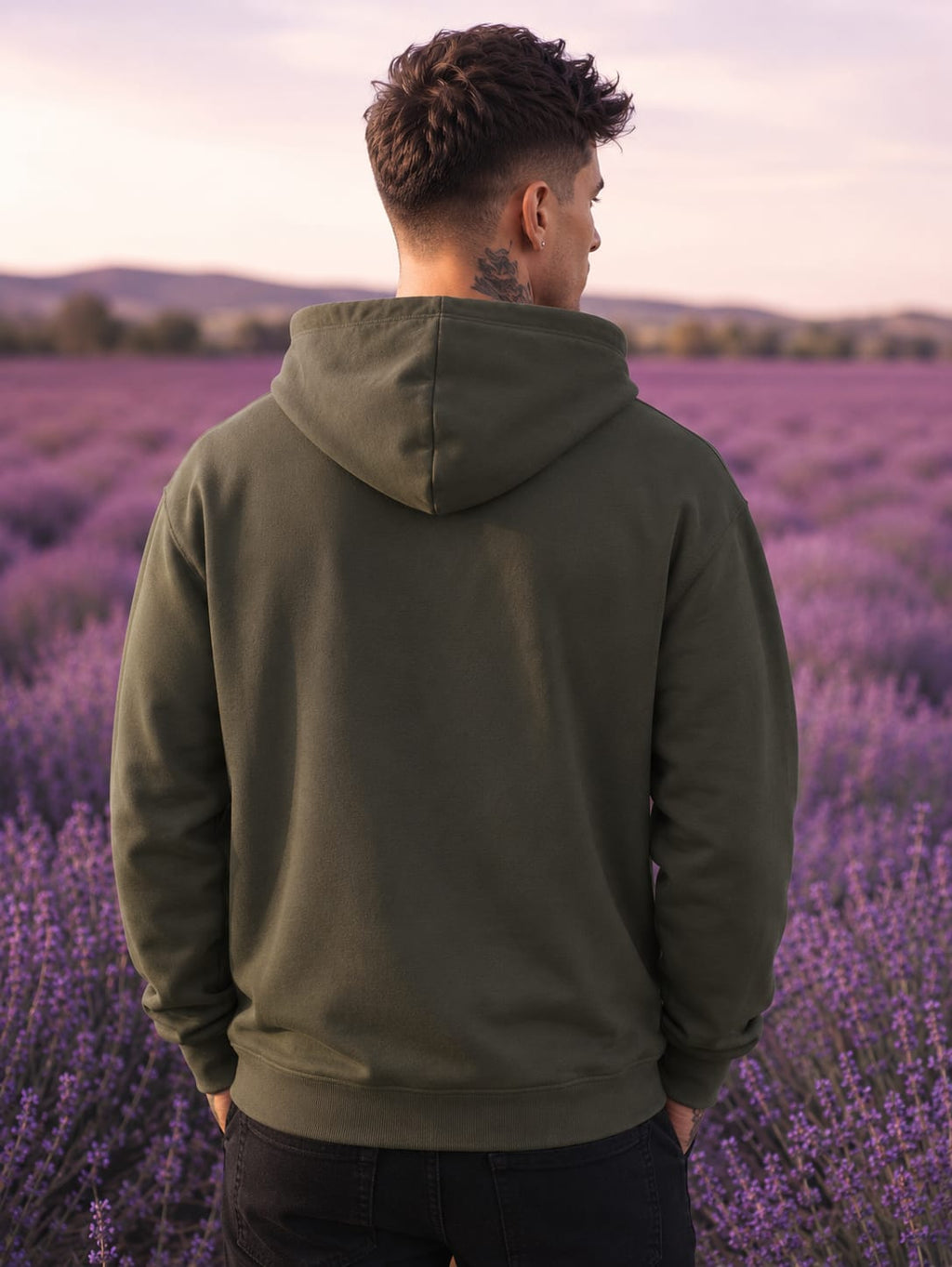 Men's Olive Green Hoodie