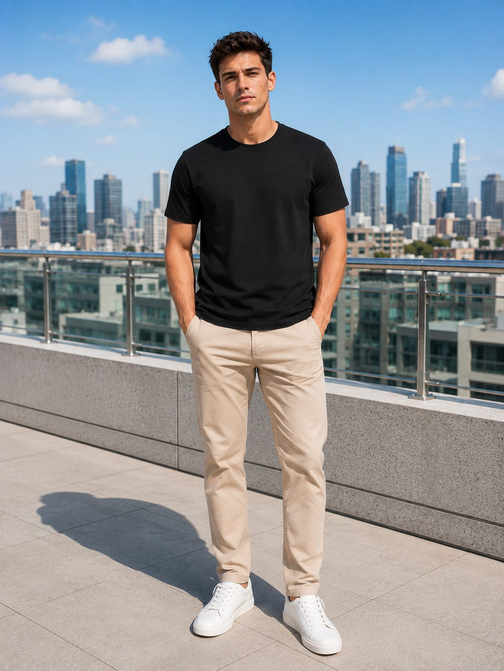 Men's Premium Supima Cotton Black T-Shirt