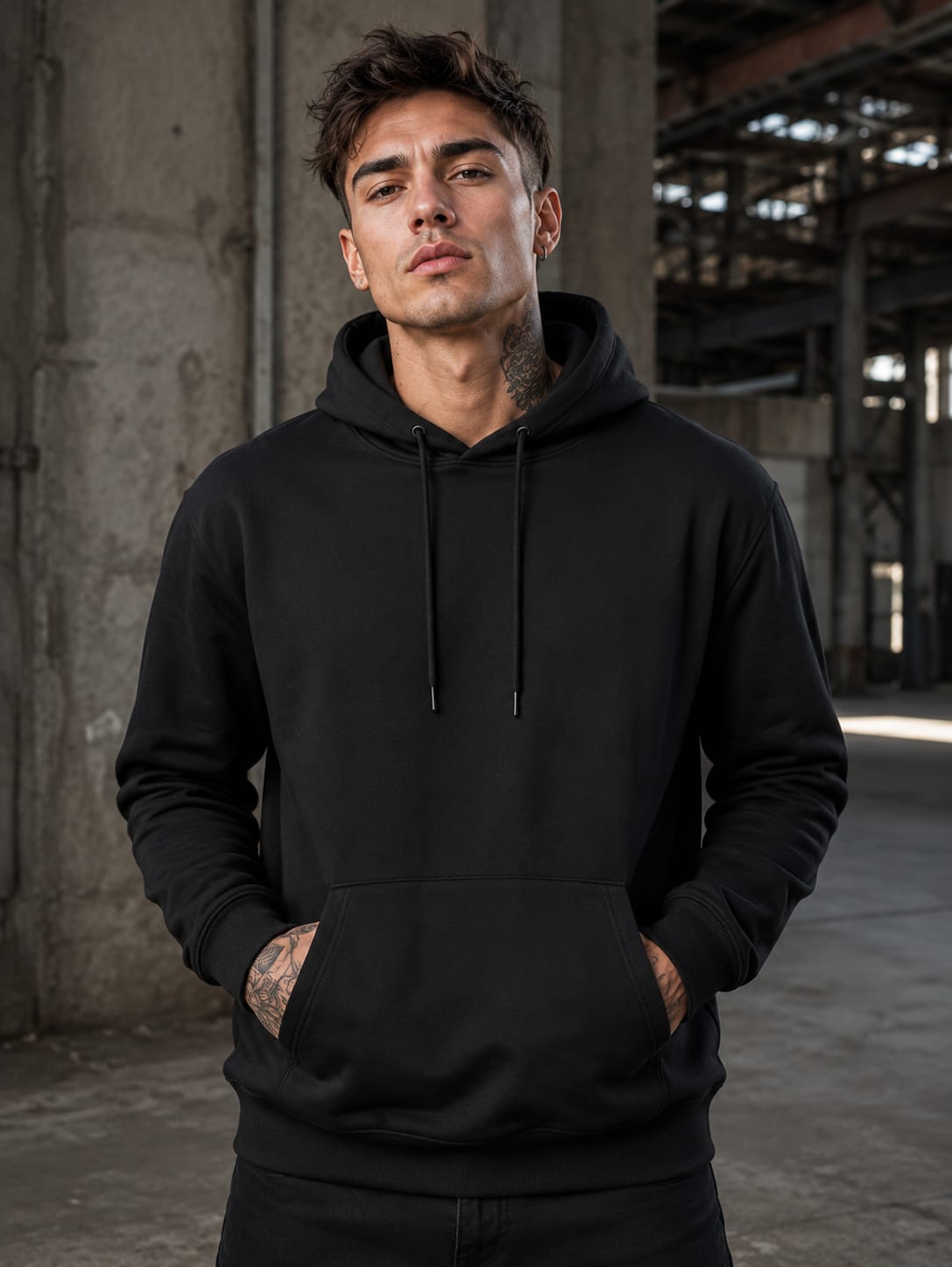 Men's Black Hoodie