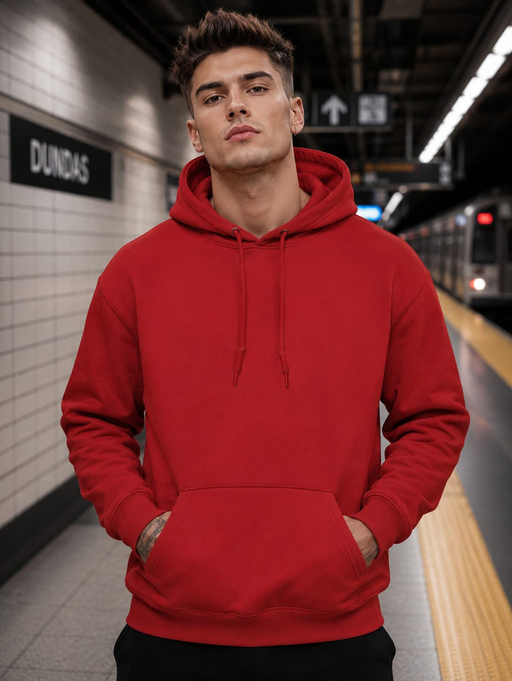 Men's Red Hoodie