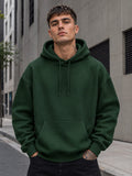 Men's Bottle Green  Oversized Hoodie
