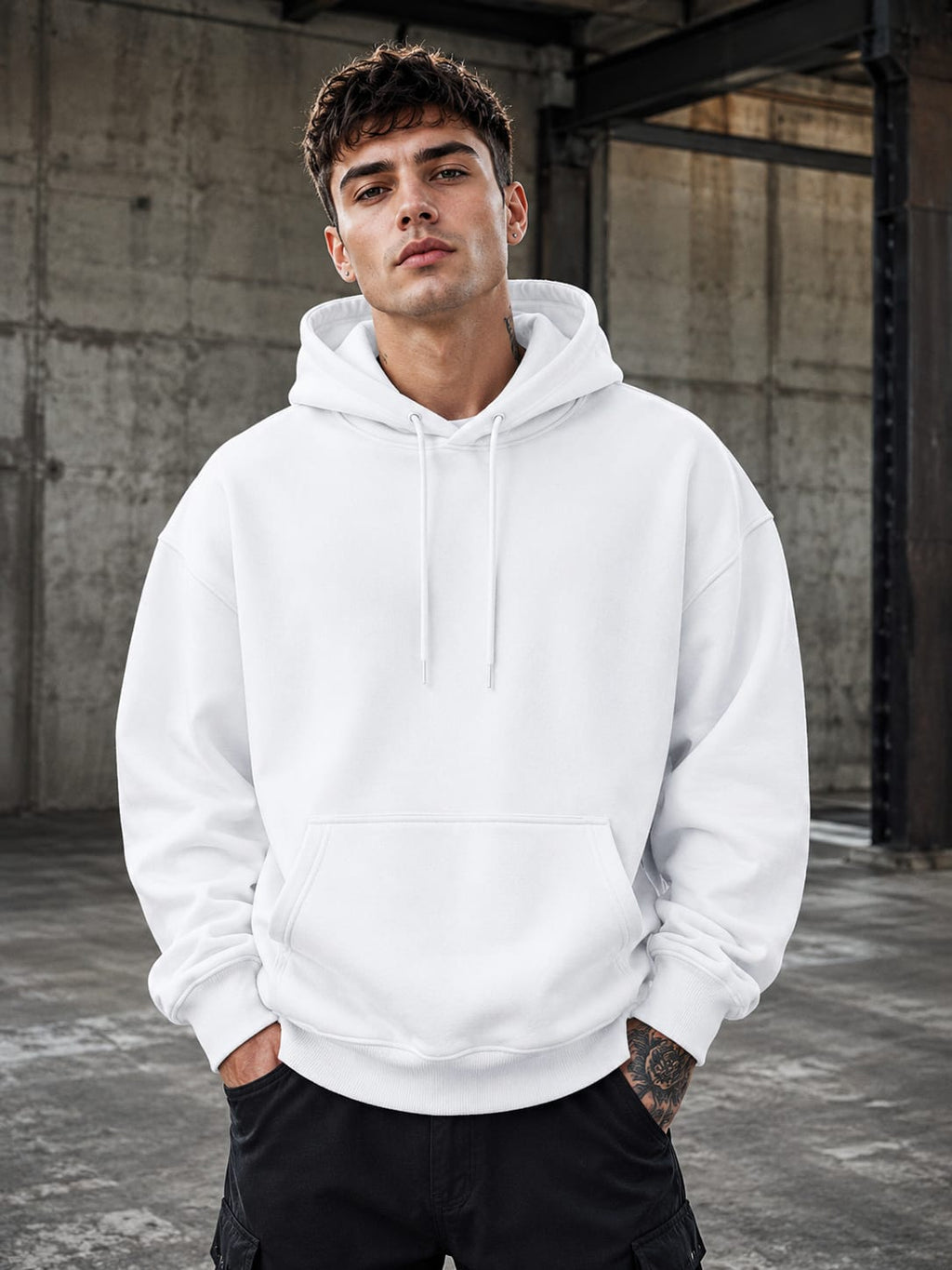 Men's Black Oversized Hoodies