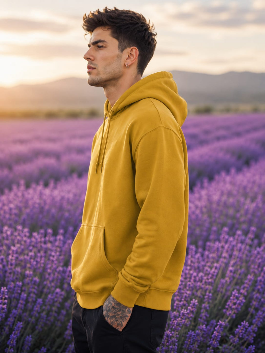 Men's Mustard Yellow Hoodie