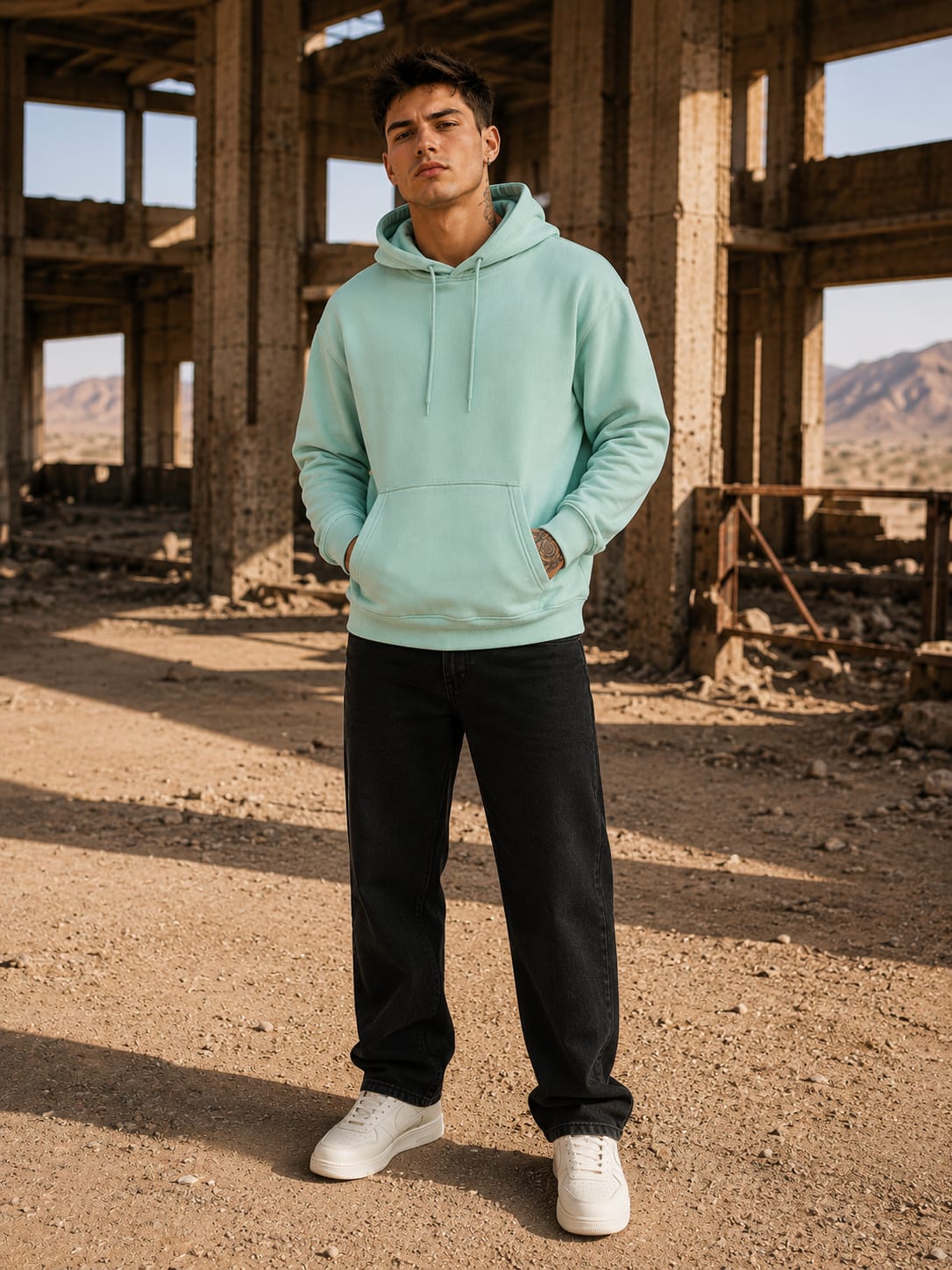 Men's Mint Hoodie