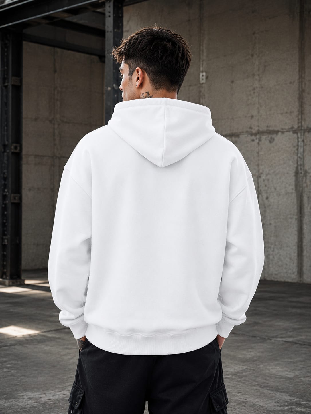 Men's Black Oversized Hoodies