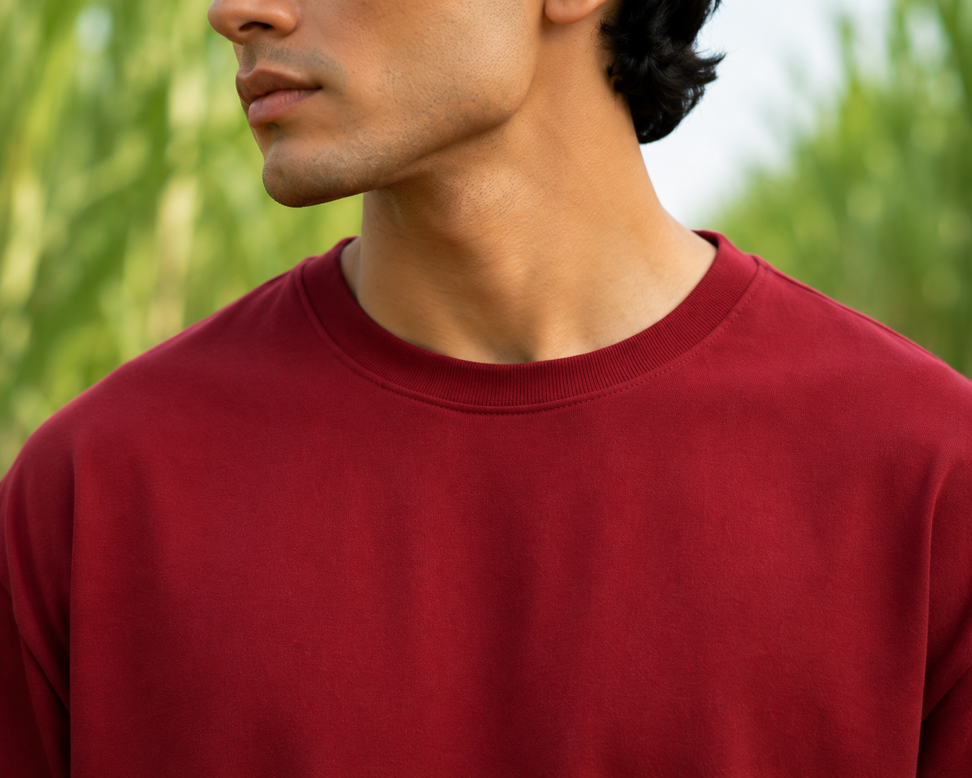Men's Red Oversized T-shirt