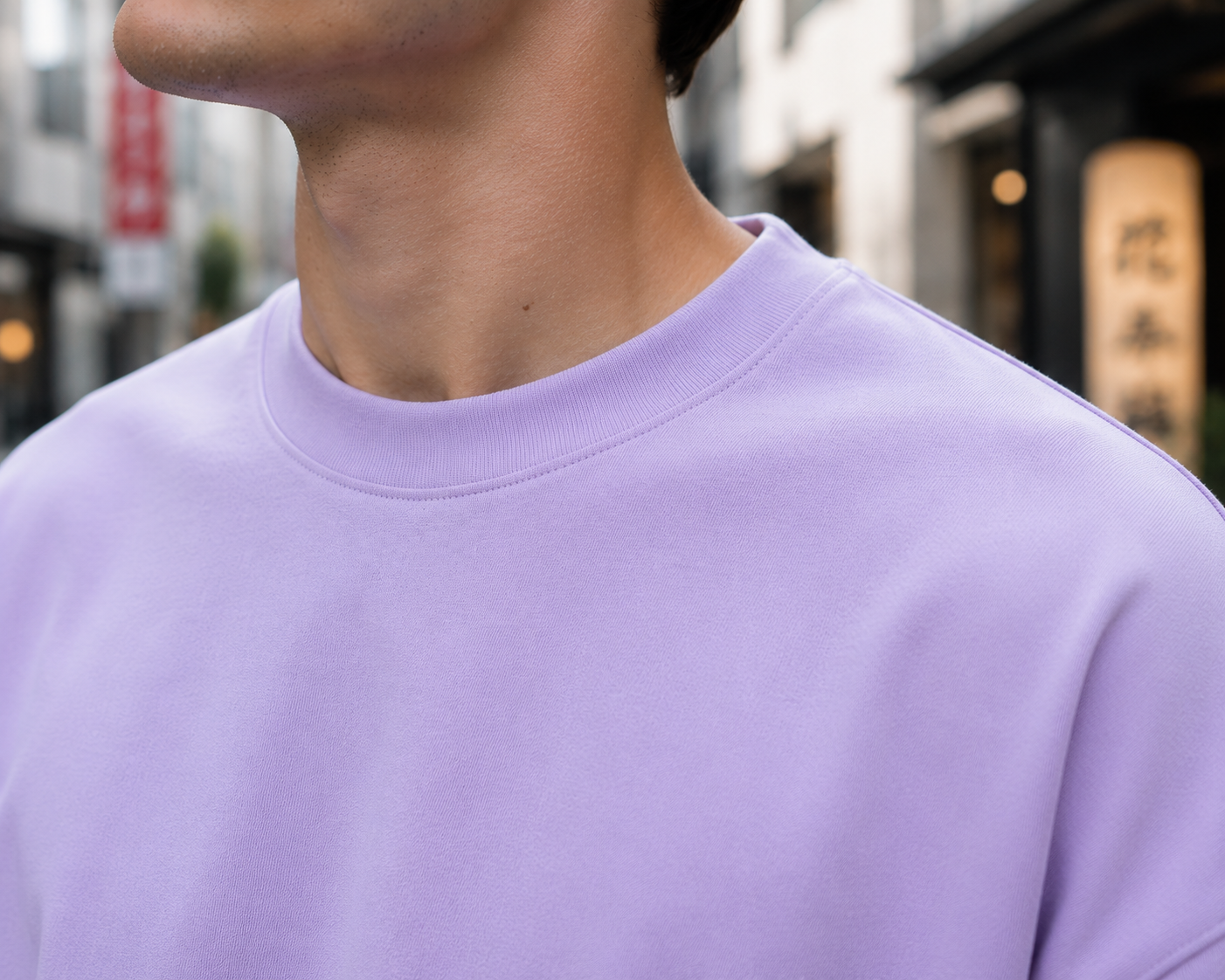 Men's Lavender Oversized T-shirt