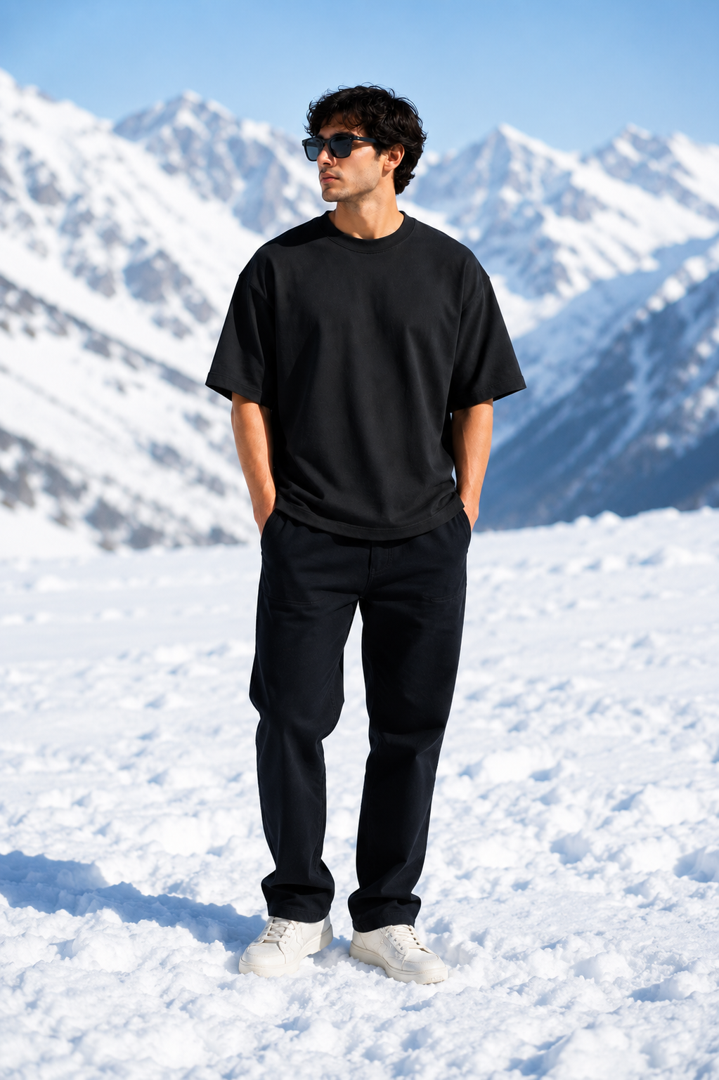 Men's Black Oversized T-shirt