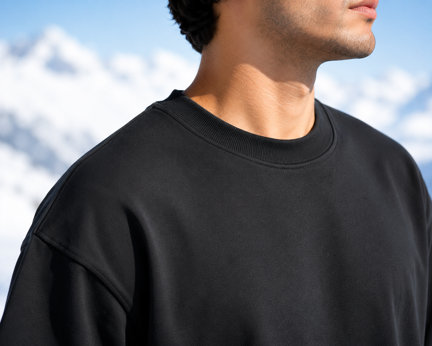 Men's Black Oversized T-shirt