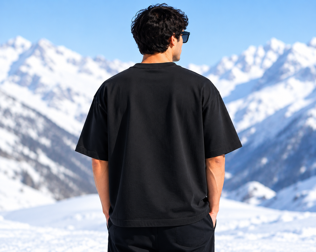 Men's Black Oversized T-shirt