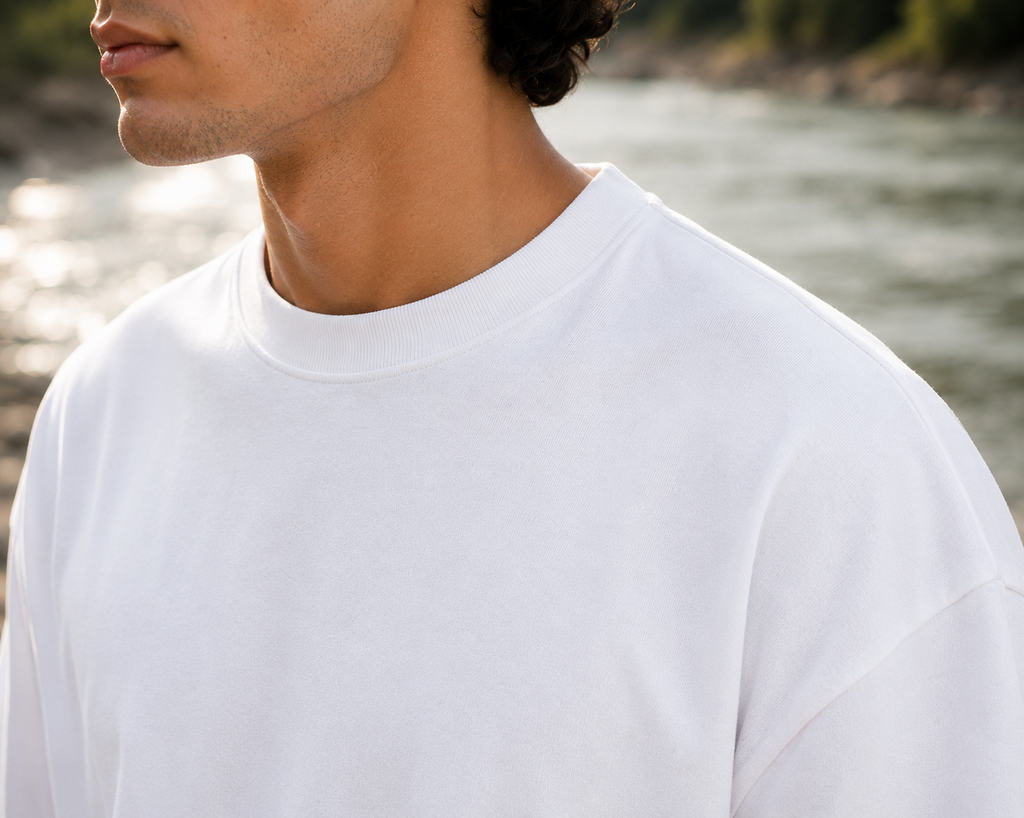 Men's White Oversized T-shirt