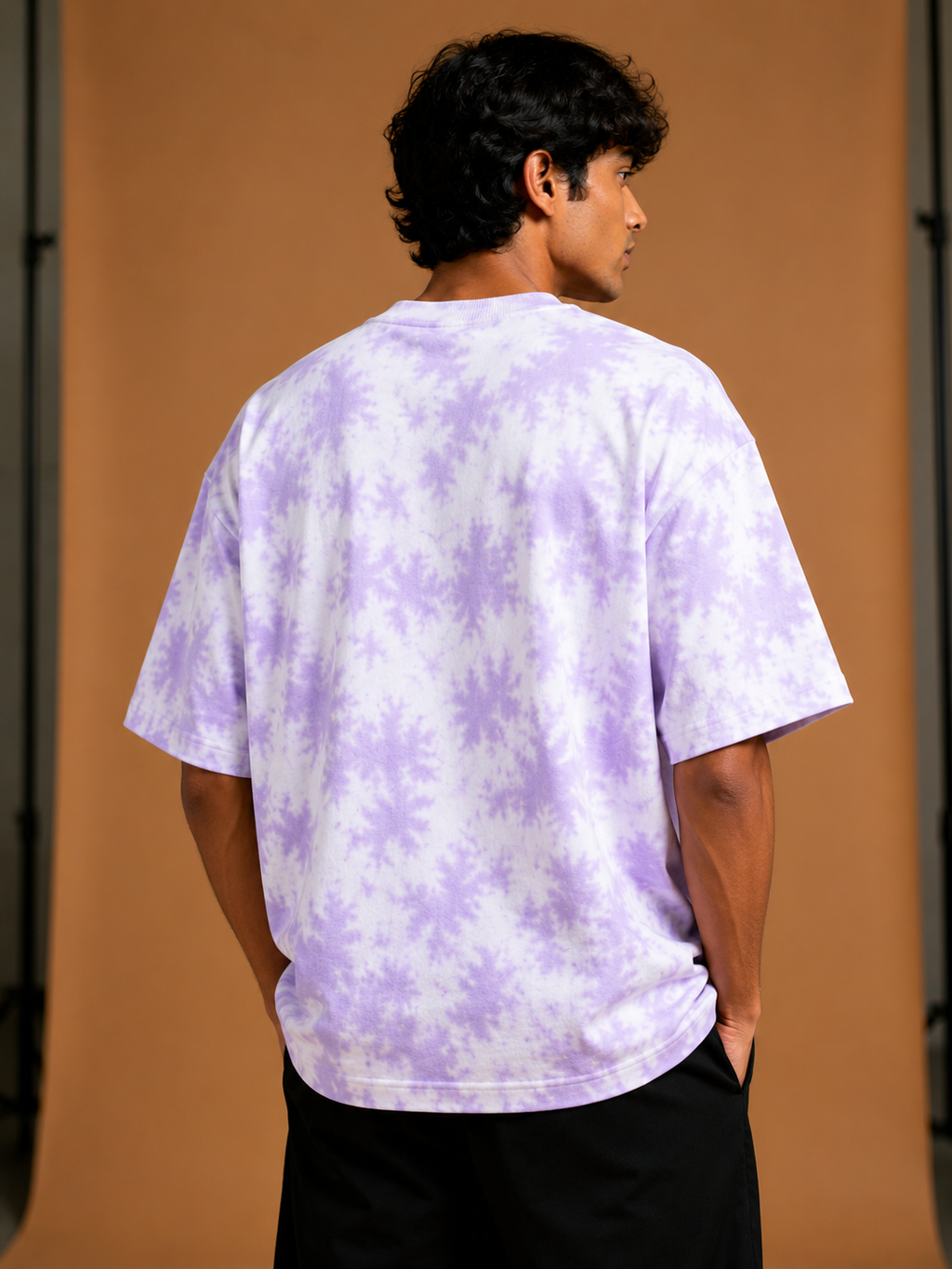 Men's White Plain Oversized T-shirt