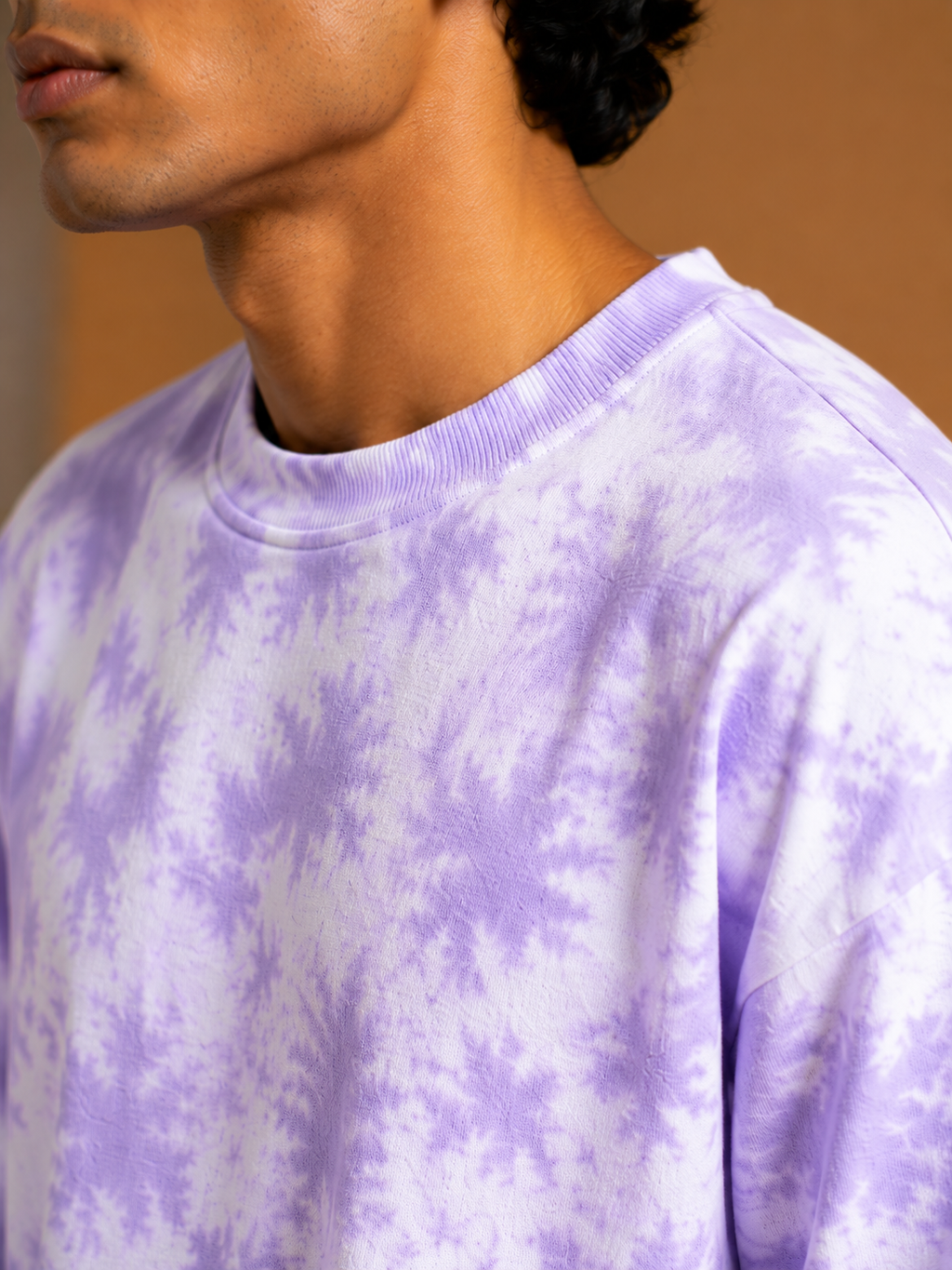 Men's White Plain Oversized T-shirt