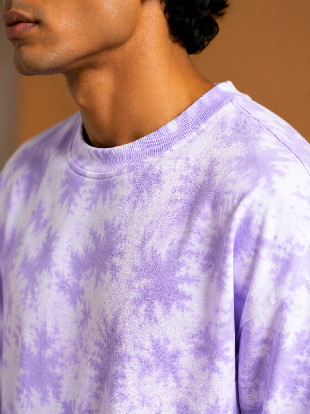 Men's White Plain Oversized T-shirt