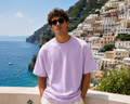 Men's Light Baby Pink Oversized T-shirt