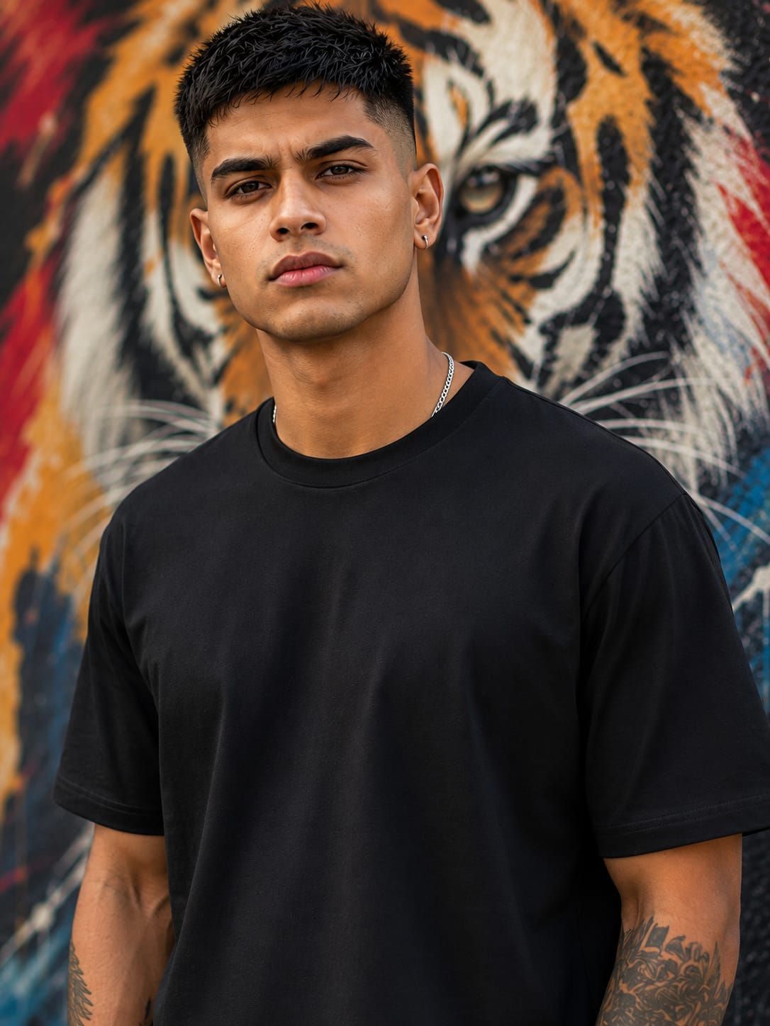 Men's Premium Black Classic Crew T-Shirt