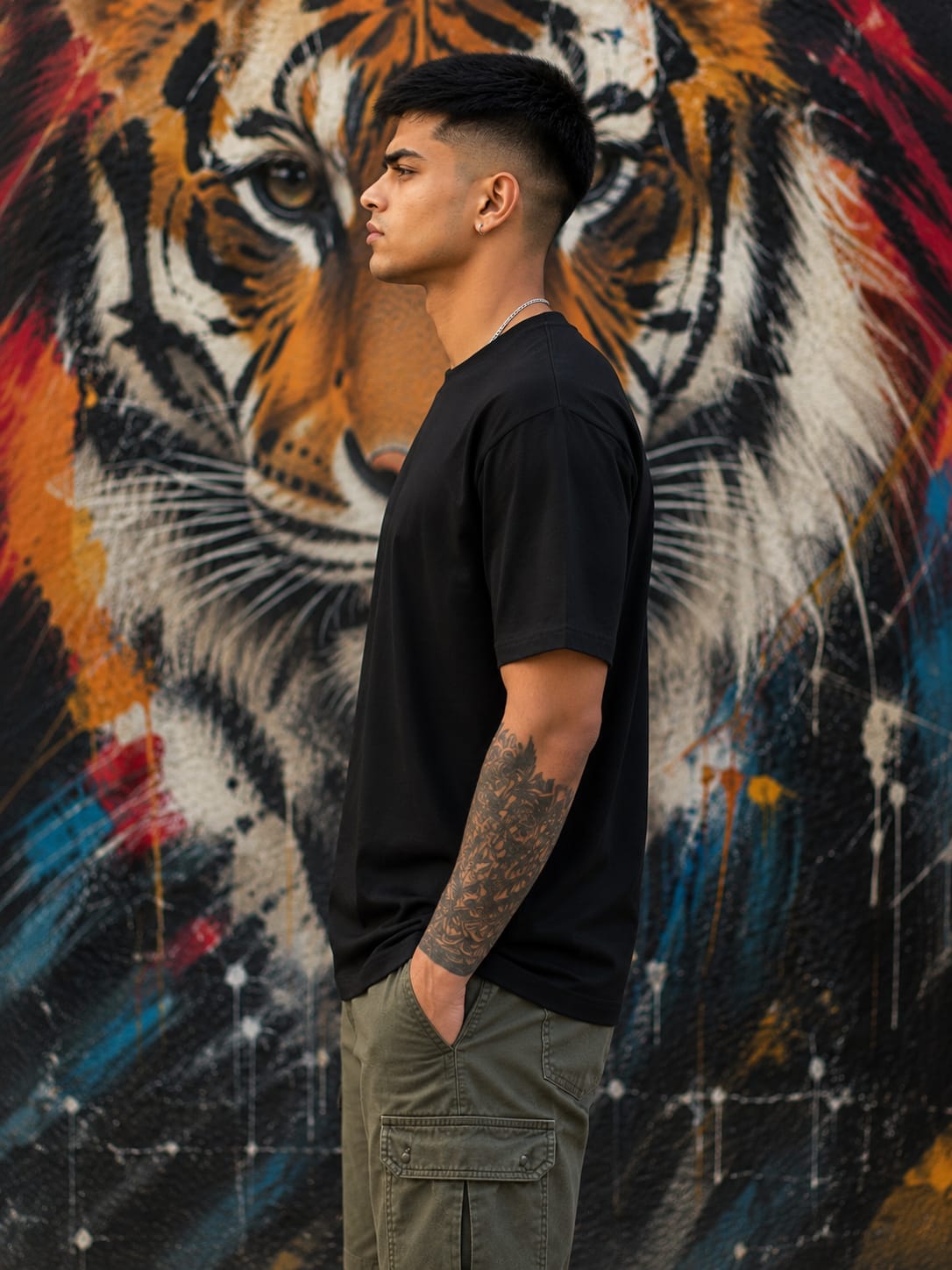 Men's Premium Black Classic Crew T-Shirt