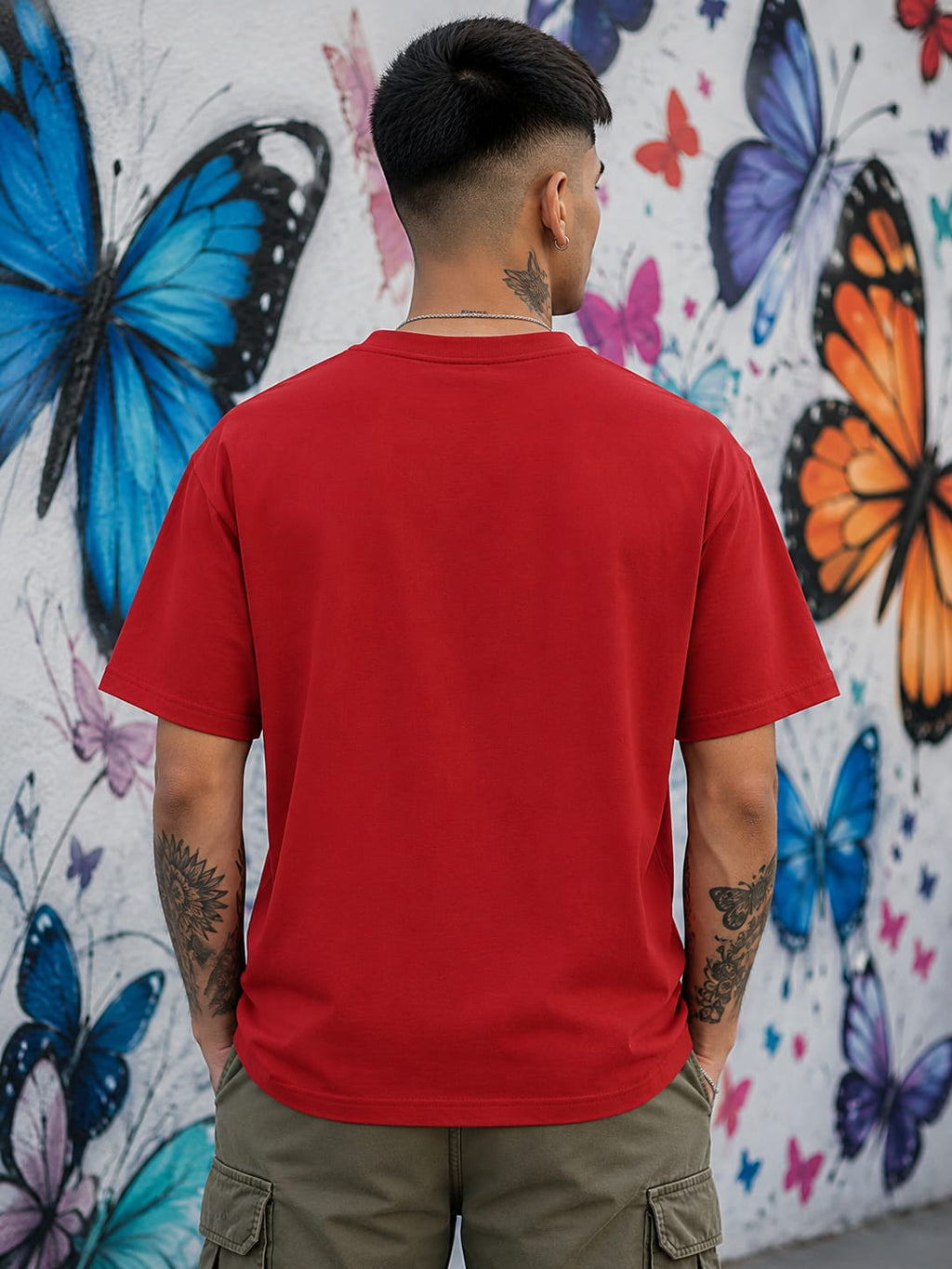Men's Premium Red Classic Crew T-Shirt