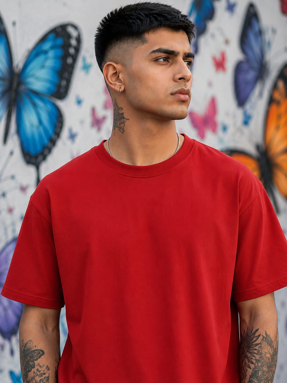 Men's Premium Red Classic Crew T-Shirt
