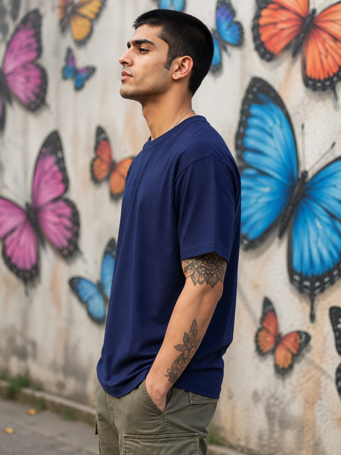 Men's Premium Royal Blue Classic Crew T-Shirt