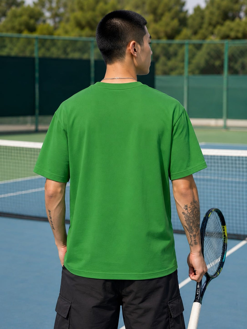 Men's Premium Flag Green Classic Crew T-Shirt