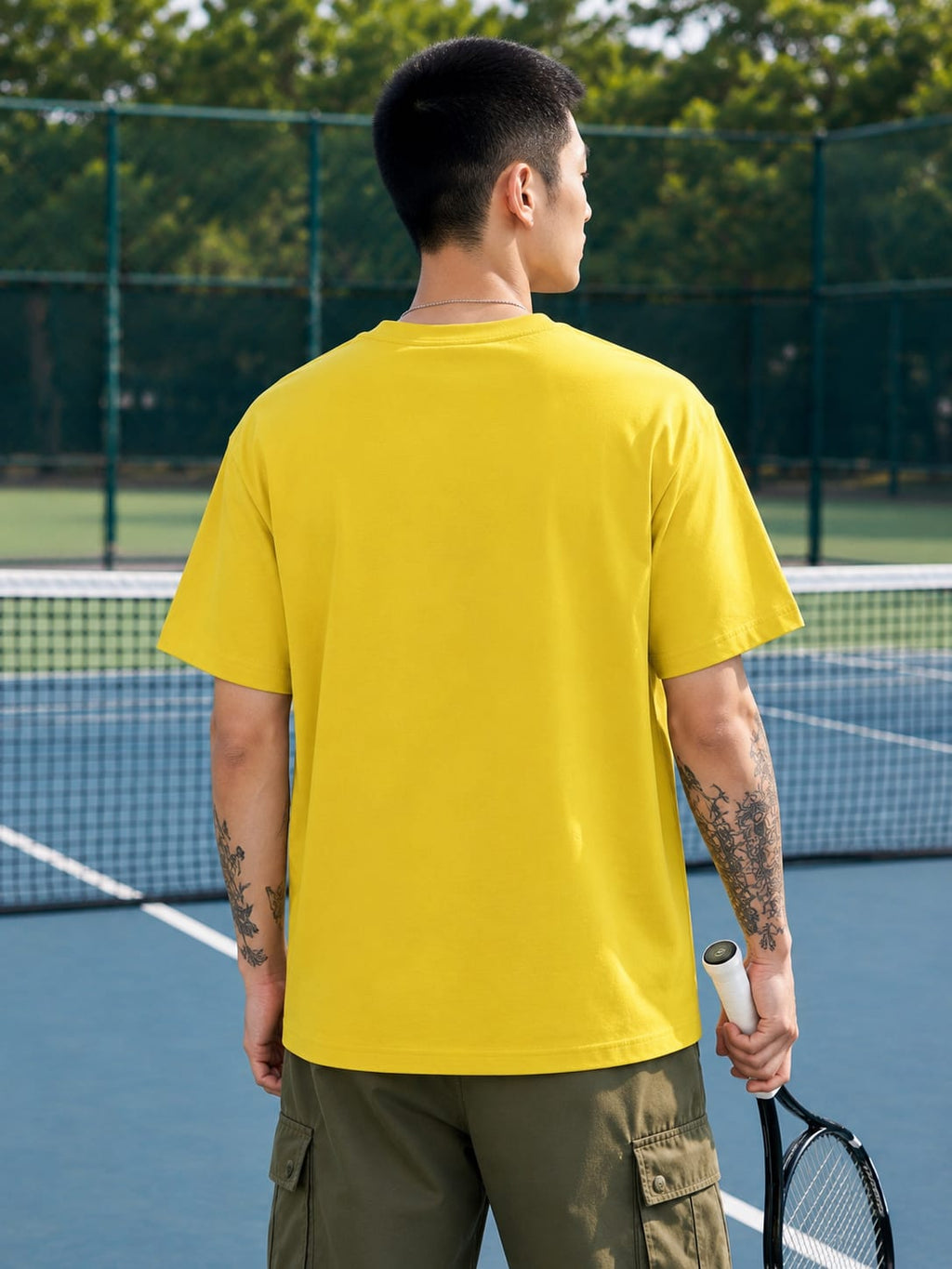 Men's Premium New Yellow Classic Crew T-Shirt