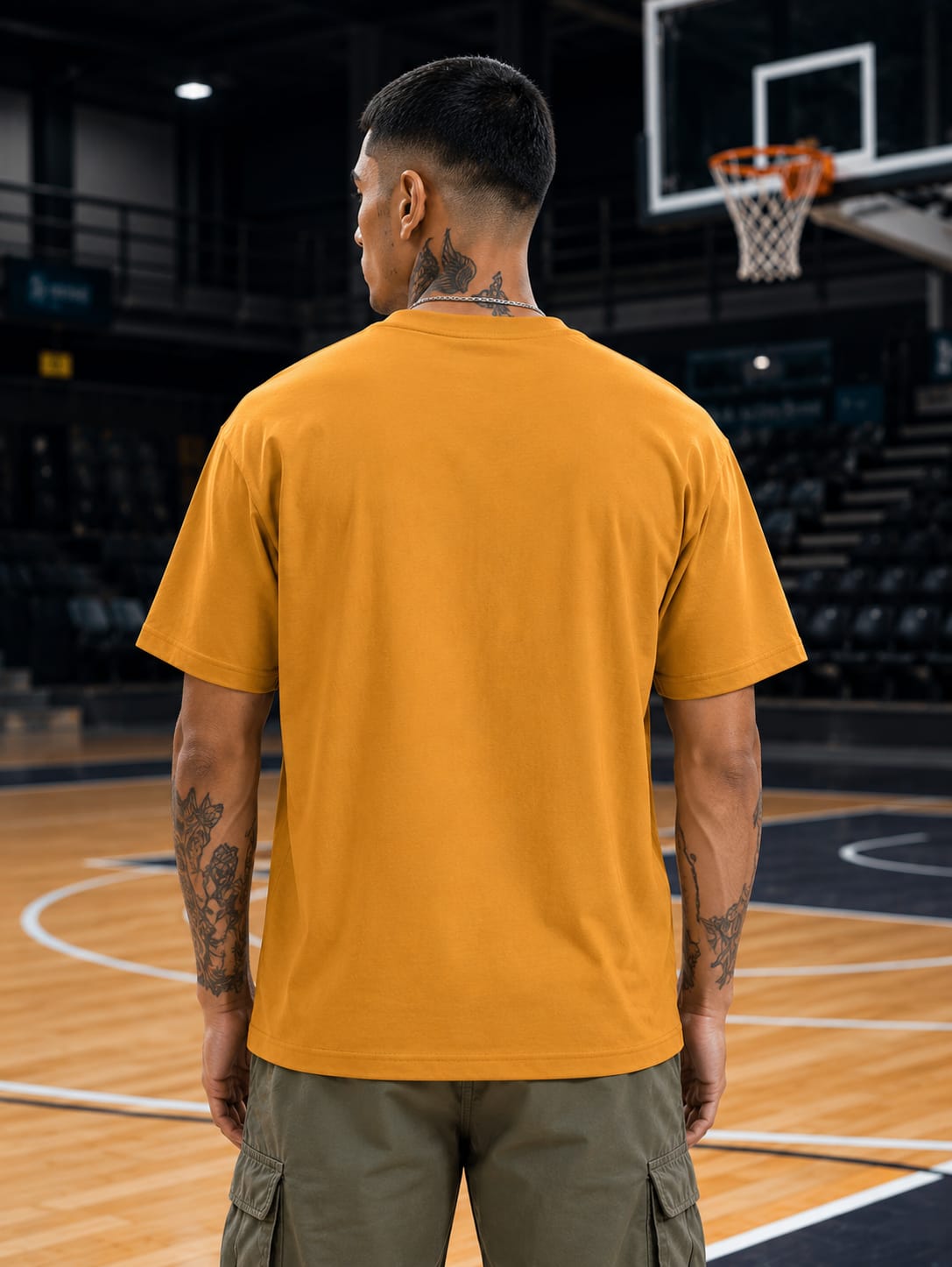 Men's Premium Golden Yellow Classic Crew T-Shirt
