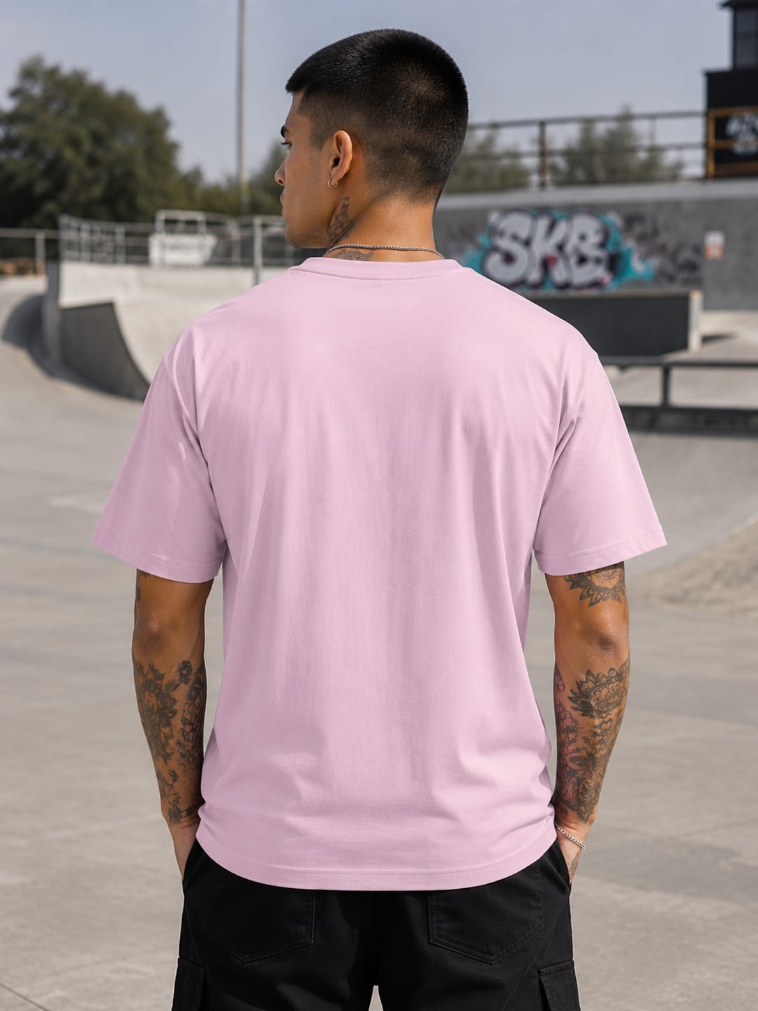 Men's Premium Light Baby Pink Classic Crew T-Shirt
