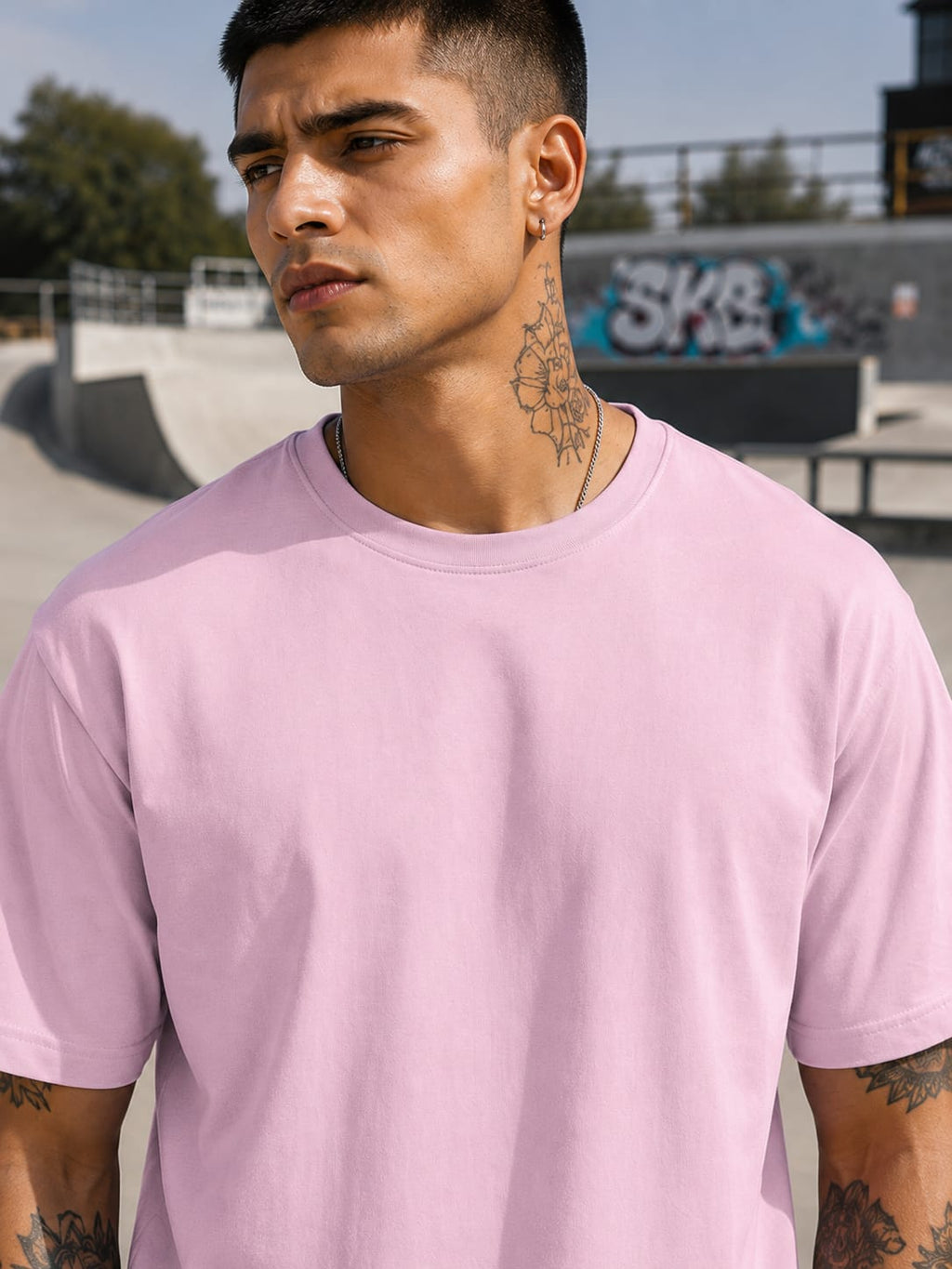 Men's Premium Light Baby Pink Classic Crew T-Shirt