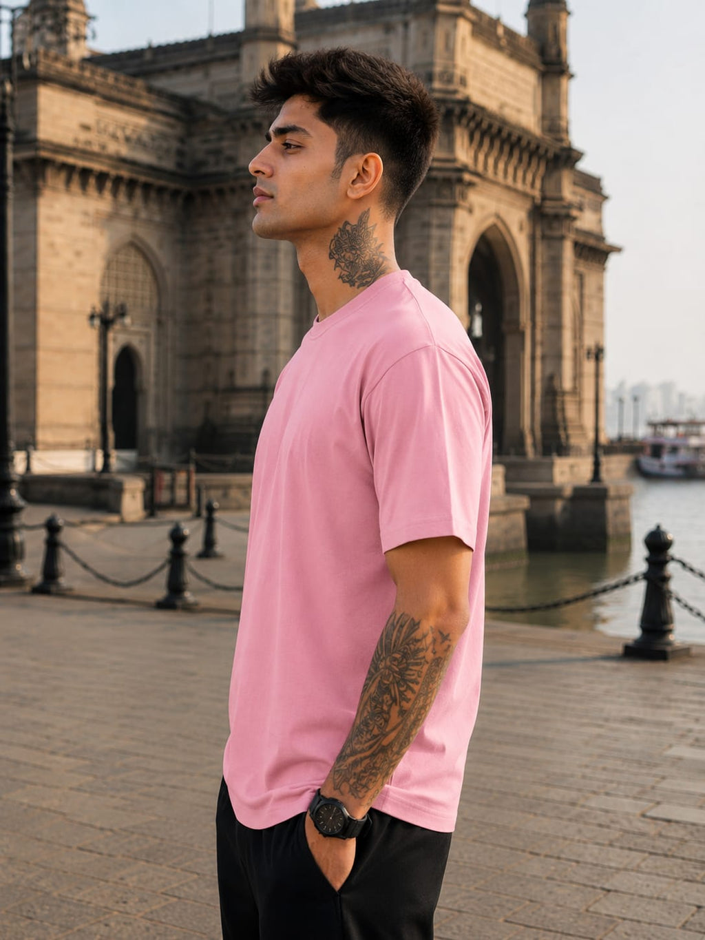 Men's Premium Flamingo Classic Crew T-Shirt