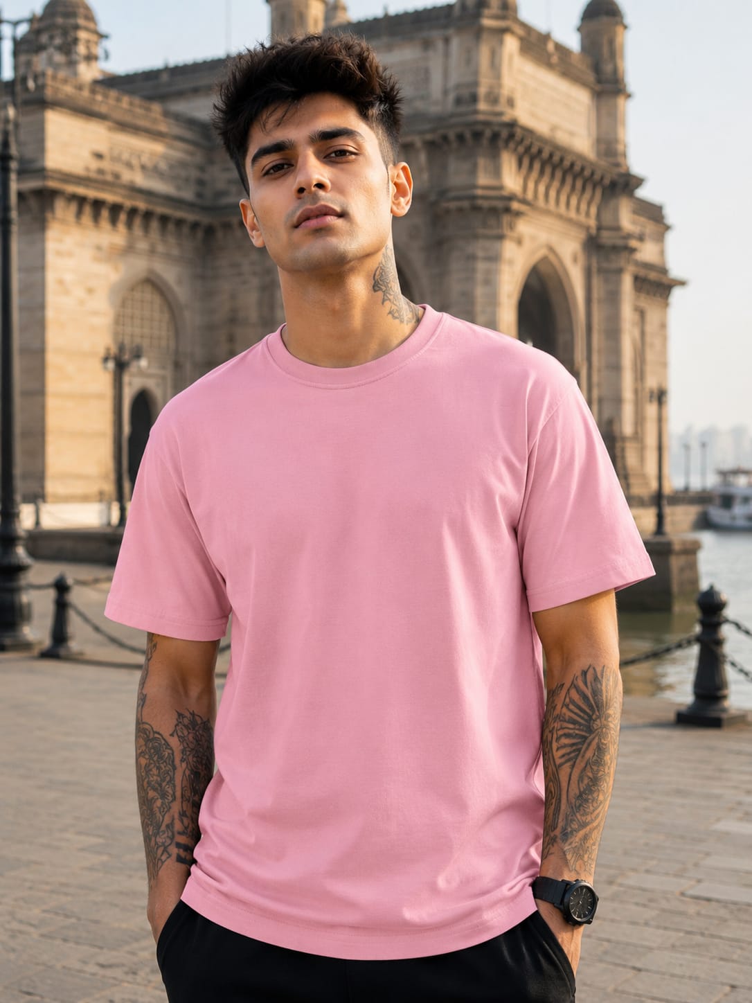 Men's Premium Flamingo Classic Crew T-Shirt
