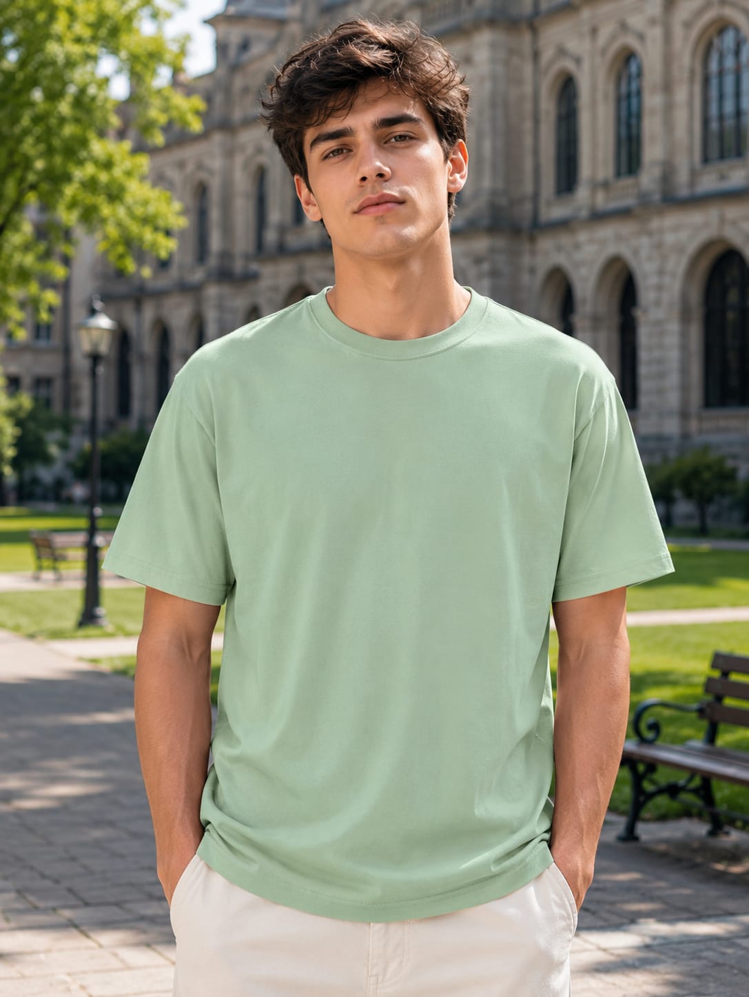 Men's Premium Jade Classic Crew T-Shirt