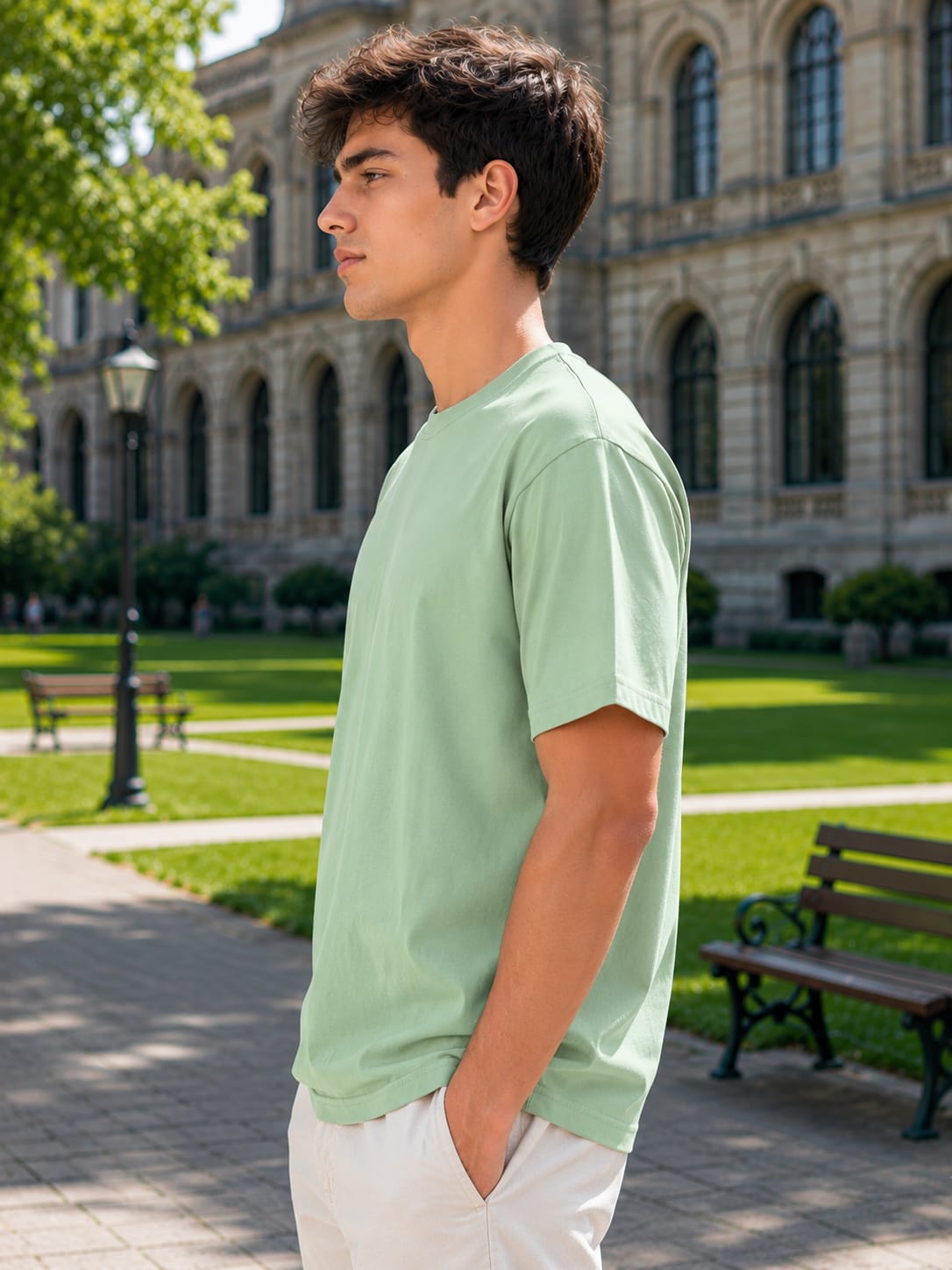 Men's Premium Jade Classic Crew T-Shirt
