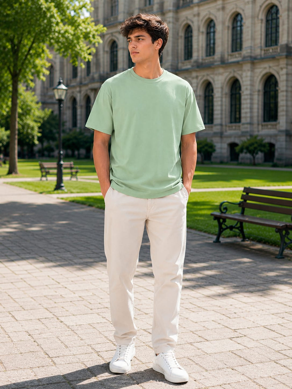 Men's Premium Jade Classic Crew T-Shirt
