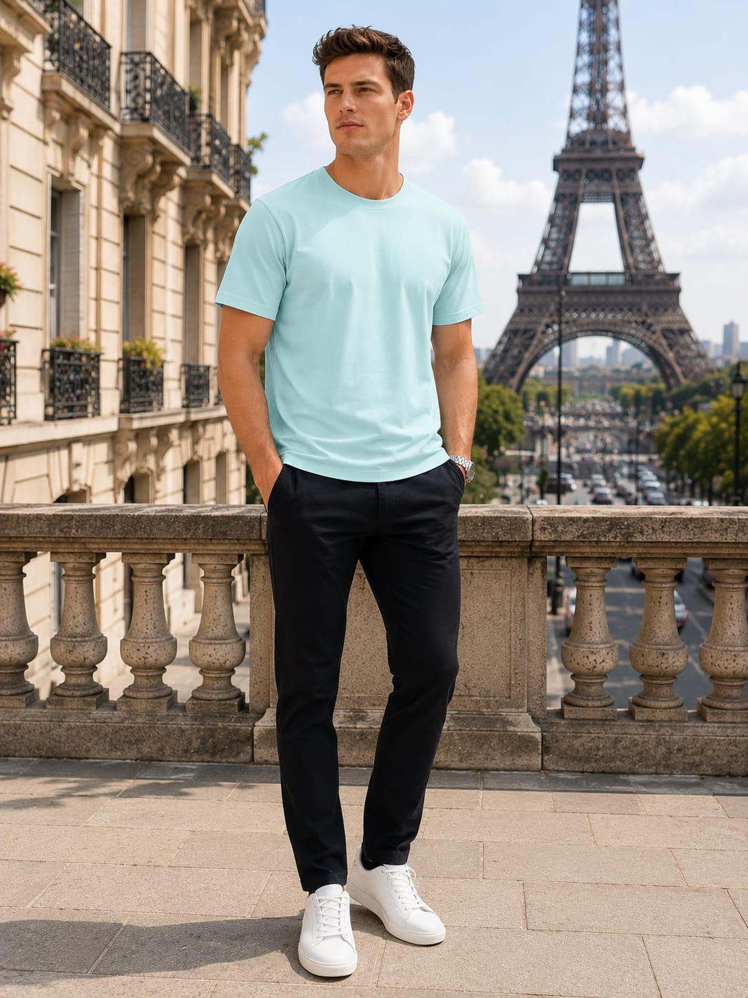 Men's Premium Mint Classic Crew T-Shirt