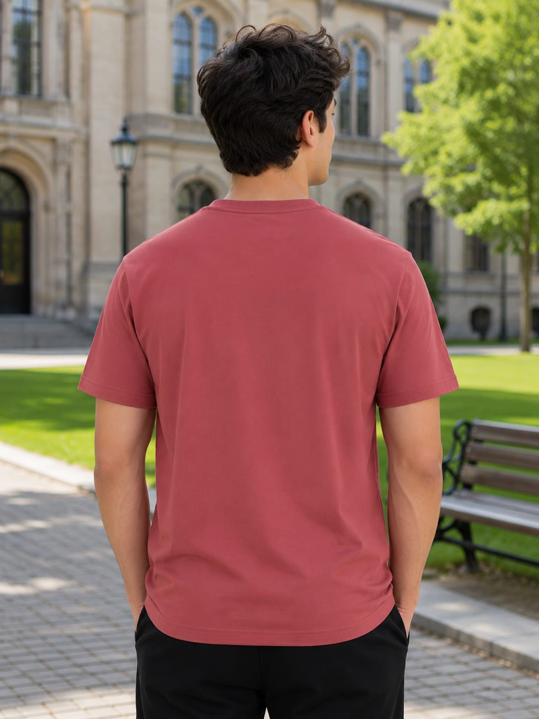 Men's Premium Coral Classic Crew T-Shirt