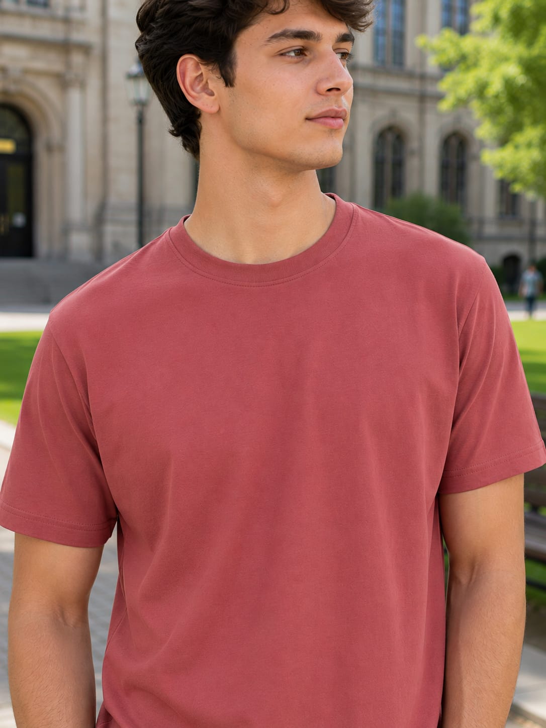 Men's Premium Coral Classic Crew T-Shirt