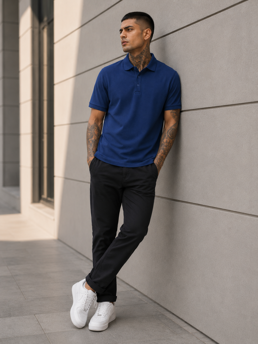 Men's Royal Blue Polo T-shirt