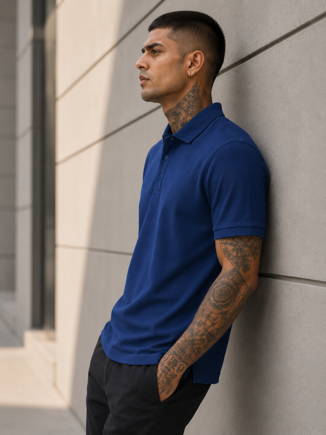 Men's Royal Blue Polo T-shirt