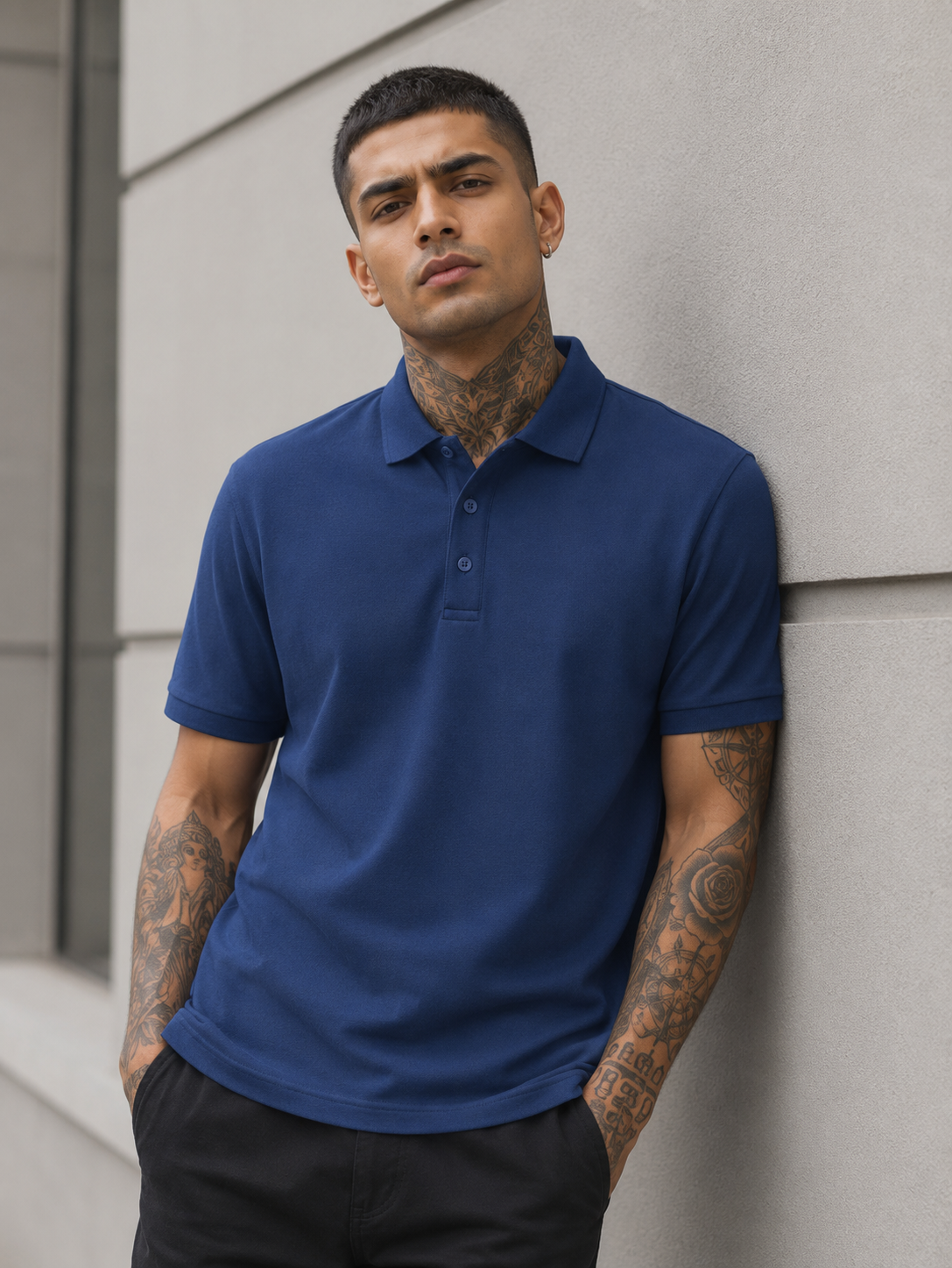 Men's Royal Blue Polo T-shirt