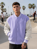 Men's Lavender Varsity Jacket
