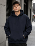 Men's Navy Blue Oversized Hoodies
