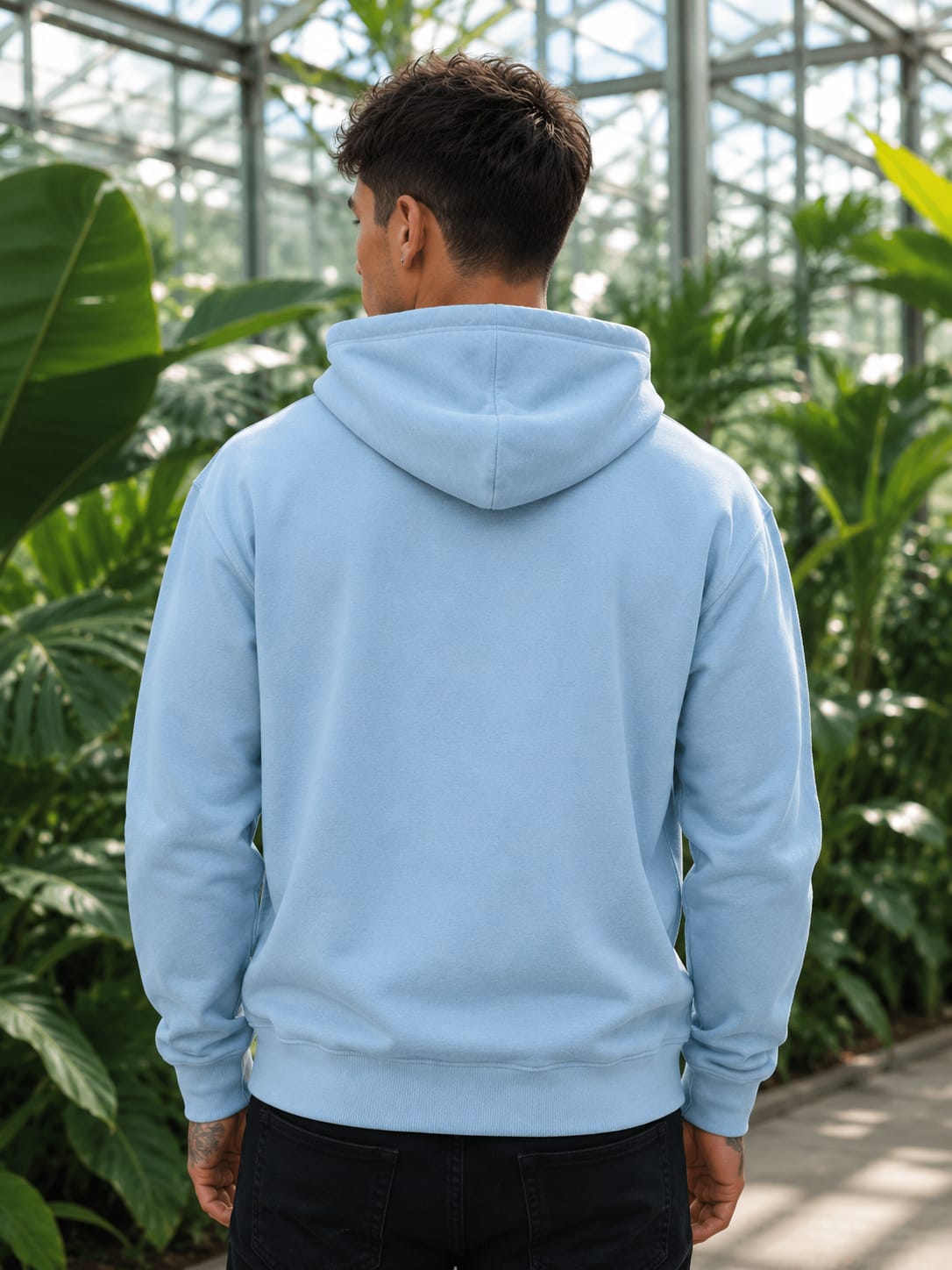Men's Baby Blue Hoodies