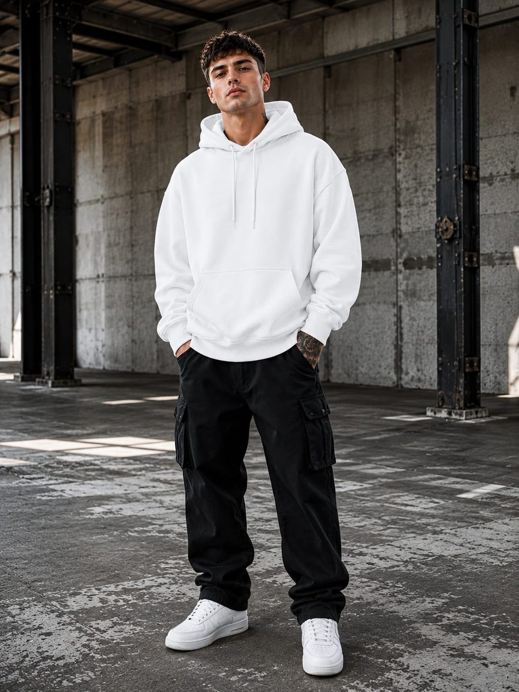 Men's Black Oversized Hoodies